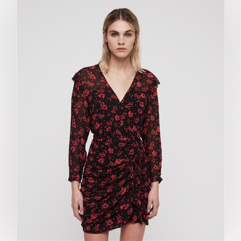 All Saints Harlow Eira Dress Floral Size 0
